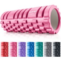 Core Balance Foam Massage Roller Grid Trigger Target Point Gym Fitness Physio Rehab Exercise in Pink