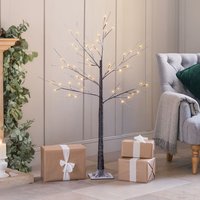 Snowy Twig Tree Light Up Birch LED Christmas Decoration Indoor Outdoor 6ft