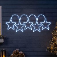 Star Rope Light Outdoor Christmas Decoration Large LED Xmas Wall Silhouette 2m