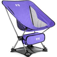 Trail Outdoor Leisure Folding Camping Chair Lightweight Portable Outdoor Garden Beach Seat Trail in Purple