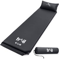 Single Camping Mat Inflatable Camp Roll Mattress Self Inflating Pillow