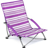 Trail Outdoor Leisure Lightweight Folding Low Beach Chair for Camping Garden Festival
