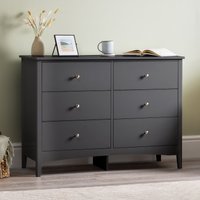 Modern Chest Drawers 6 Drawer Bedroom Storage Furniture Cabinet