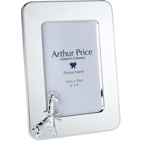 Arthur Price Bambino 'Giraffe' Silver Plated Photo Frame Holds 6 x 4 Inch Portrait Photo Luxury Children's Gift