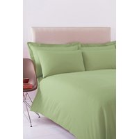 Martex Poetry Plain Dyed Duvet Cover Set in Pale Green | Size: King