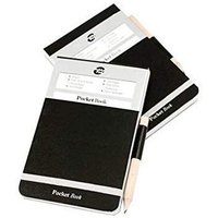 A7 Police Memo Book Pencil & Elasticated Strap Pack 6
