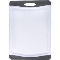 MasterClass Set of 2 Anti-Microbial Non-Slip Chopping Boards, Medium & Large in White