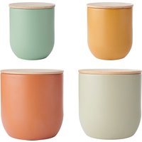 KitchenCraft Idilica Metal Storage Canister Set, 4 pc