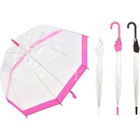 Kandy Toys Transparent 80Cm Umbrella Assorted Coloured Tip & Handle