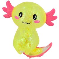 Squish & Stretch Glittery Axolotl Fidget Toy Colours