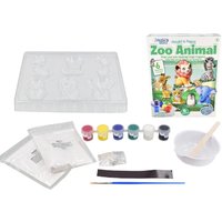 Mould & Paint Zoo Animals Craft Set