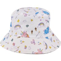 Unicorn Print Reversible Bucket Hat 54cm