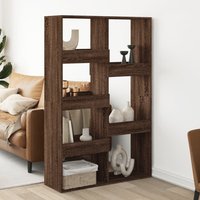 Berkfield Home Room Divider Brown Oak 100x33x155.5 cm Engineered Wood