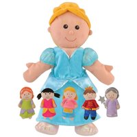 Fiesta Crafts Cinderella Hand & Finger Puppet Set with 5 Finger Puppets