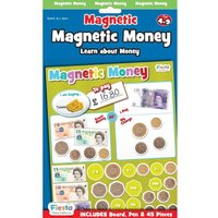 Fiesta Crafts Magnetic Money Learning Chart - Includes Magnetic Coins & Notes