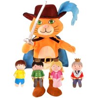 Fiesta Crafts Puss in Boots Hand Puppet with Moving Mouth & Arms