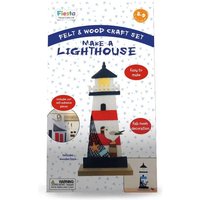Fiesta Crafts Make a Lighthouse Felt Craft Kit - No Glue or Tools Needed