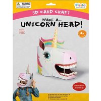 3D Mask Kit Unicorn Colourful & Easy to Assemble 3D Head Mask Costume