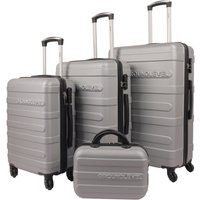 Groundlevel 4 Piece Regency Hard Shell Luggage Set - Navy in Grey