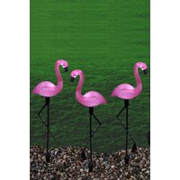 Set 3 Flamingo LED Solar Garden Lights