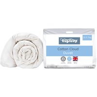Ezysleep 10.5 Tog Feels Like Down Cotton Cloud Duvet in White | Size: Super King