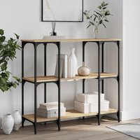 Berkfield Home Console Table Sonoma Oak 102x35x90 cm Engineered Wood in Brown | Size: 102 x 35 x 90 cm