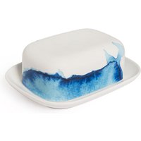 Rick Stein Coves Cornwall Bone China Butter Dish White Blue