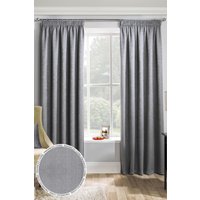 Enhanced Living 'Matrix' Grey - Tape Top Thermal Noise Reducing Dim Out Curtains - Pair | Size: 168 cm width x 229 cm drop