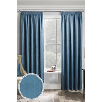 Enhanced Living 'Matrix' Teal - Tape Top Thermal Noise Reducing Dim Out Curtains - Pair | Size: 168 cm width x 229 cm drop