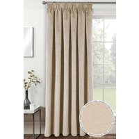100% Blackout Luxury Supersoft Velvet Thermal Tape Top Door Curtain Panel cm width x 214 cm drop