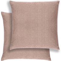 Pair Matrix Textured Double Sided Zip Opening Piped Edge Cushion Covers 43x43cm Cases Only cm x 43 cm