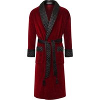 Astor Luxury Cotton Long Velvet Smoking Jacket