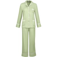 Bown of London Women's Satin Pyjamas Demeter in Green | Size: Small