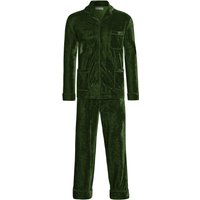 Bown of London Men's Velvet Pyjamas Hemes in Green | Size: 2XL