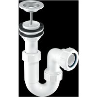 McAlpine ASA10W 75mm Water Seal Adjustable Inlet Tubular Swivel Basin Trap w in White