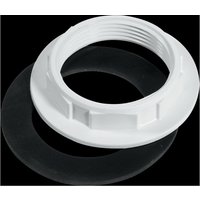 McAlpine BN1 White Plastic Backnut with Rubber Washer 1.25" BSP