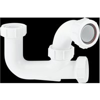 McAlpine L10 75mm Water Seal with 1.5" Multifit Outlet Bath Trap in White