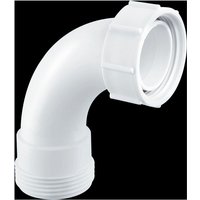 S1 1.25" 90° Bend BSP Male Thread x BSP Coupling Nut