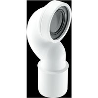 McAlpine WC-CONQP 4"/110mm 90° Space Saving Bend Adjustable Length Rigid WC in White