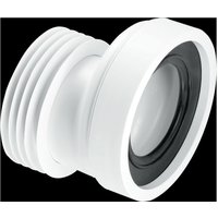 McAlpine WC-CON4 20mm Offset Rigid WC Connector in White