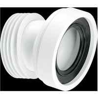 McAlpine WC-CON7A 14° Angle Rigid WC Connector in White