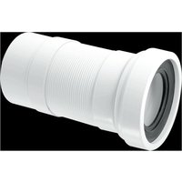 McAlpine WC-F23P 97-107mm Inlet x 110mm Plain End Outlet Straight Flexible W in White