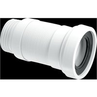 McAlpine WC-F23S 97-107mm Inlet x 3.5"/90mm Outlet Flexible WC Connector in White
