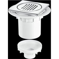 McAlpine TSG2-T150SS 75mm Water Seal Gully with Vertical Outlet for Tiled or in White