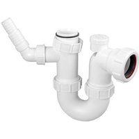 McAlpine WM14V Sink Trap with 135° Swivel Nozzle with Anti-Syphon (Silentrap in White