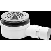 McAlpine ST90CPB-P-53 90mm Shallow Shower Trap - 53mm High in White
