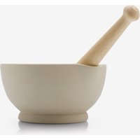 & Stone Mortar & Pestle Wooden Handle Boxed 6"