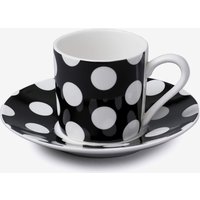 & Porcelain Spotty Espresso Cup & Saucer
