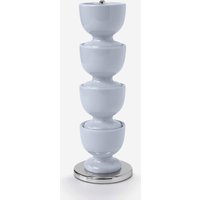 Stack & Store Egg Cup Set Chrome Stand Duck Egg