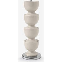 Zeal Stack & Store Egg Cup Set with Chrome Stand in Cream